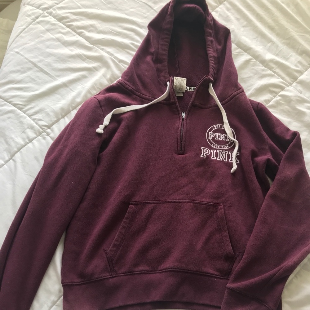 maroon hoodie